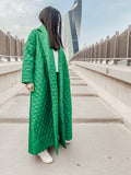 Quilted Coat Green