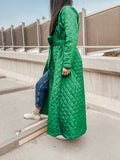 Quilted Coat Green