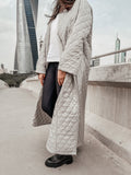 Quilted Coat Silver