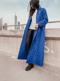 Quilted Coat Blue