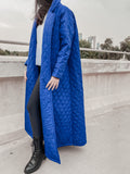 Quilted Coat Blue