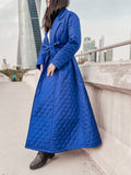 Quilted Coat Blue