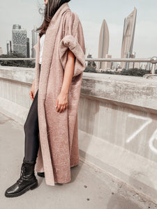 Light Bisht Dusty Pink